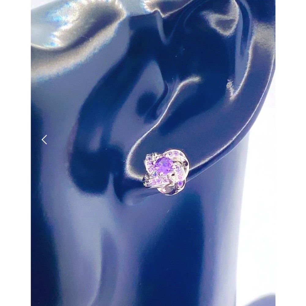 Amethyst Crystal Earrings